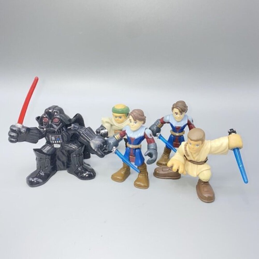 Vintage Star Wars Figurine Superior set Of 5 Poncho Anakin Dark‎ Vader Luke 2”T